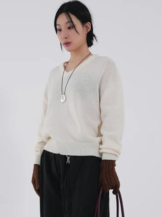 Harper V-Neck Alpaca Knit