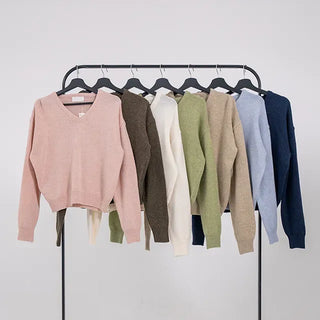 Harper V-Neck Alpaca Knit