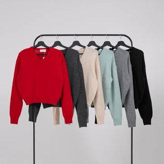 Harper V-Neck Alpaca Knit
