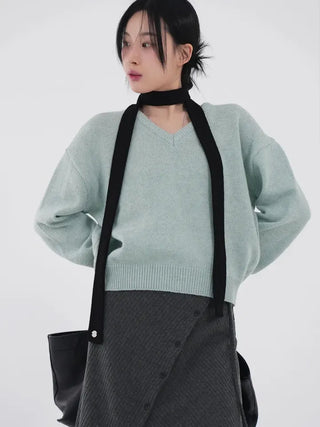 Harper V-Neck Alpaca Knit