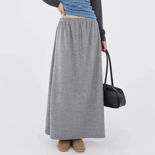 Evelyn fleece long skirt