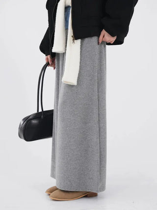 Evelyn fleece long skirt