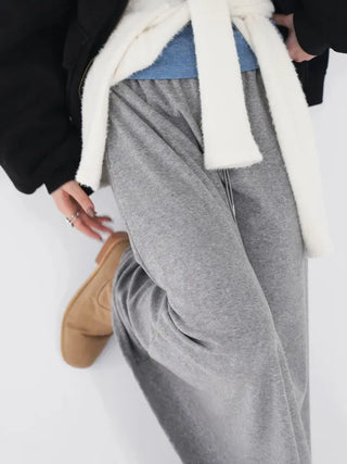 Evelyn fleece long skirt