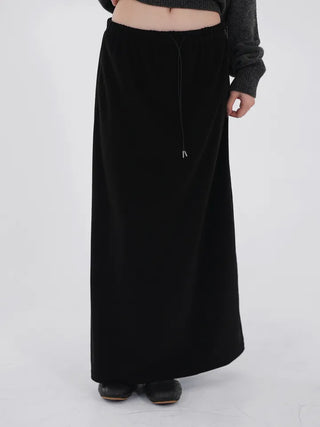 Evelyn fleece long skirt