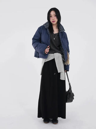 Evelyn fleece long skirt