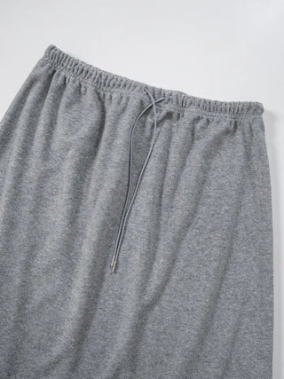Evelyn fleece long skirt