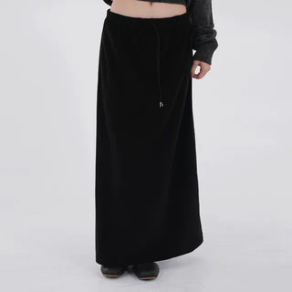 Evelyn fleece long skirt