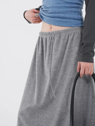 Evelyn fleece long skirt