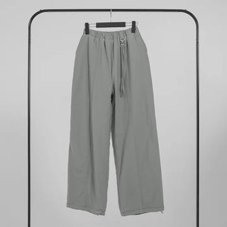 Drin Chain Elastic Waist Wide Pants