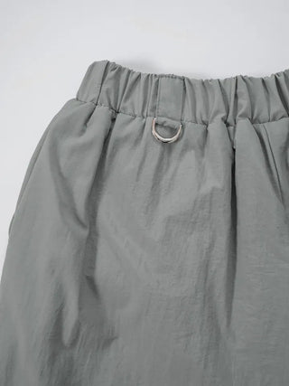 Drin Chain Elastic Waist Wide Pants