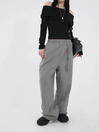 Serene Ribbed Slim Off-Shoulder Knit