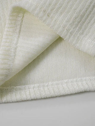 Serene Ribbed Slim Off-Shoulder Knit