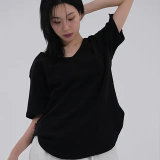 Lucy Standard V-neck Short Sleeve Tee