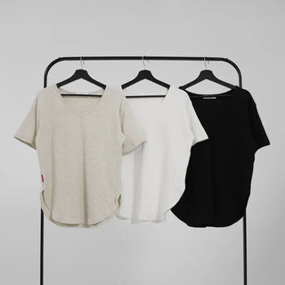 Lucy Standard V-neck Short Sleeve Tee