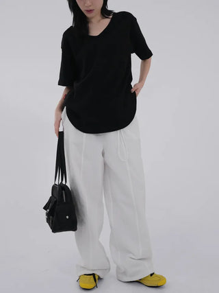 Lucy Standard V-neck Short Sleeve Tee