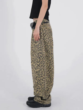 Nihi Washed Pintuck Leopard Denim