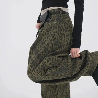 Nihi Washed Pintuck Leopard Denim