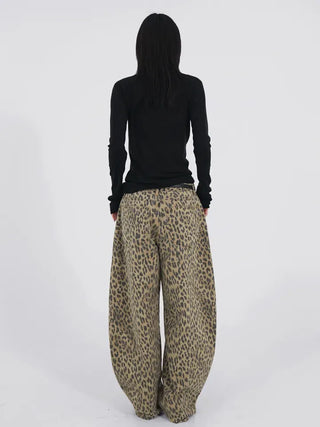 Nihi Washed Pintuck Leopard Denim