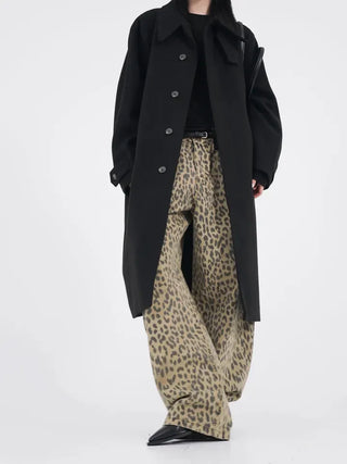 Nihi Washed Pintuck Leopard Denim