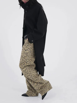 Nihi Washed Pintuck Leopard Denim