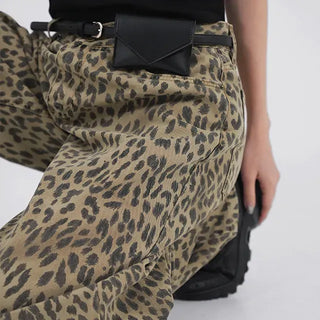 Nihi Washed Pintuck Leopard Denim