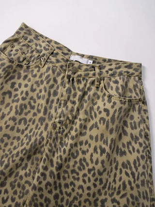Nihi Washed Pintuck Leopard Denim