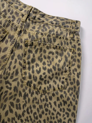 Nihi Washed Pintuck Leopard Denim