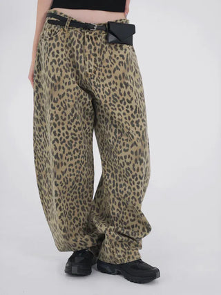 Nihi Washed Pintuck Leopard Denim