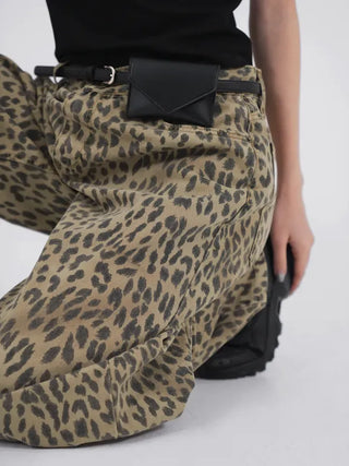 Nihi Washed Pintuck Leopard Denim