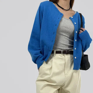 Pring Boat Neck Basic Cardigan