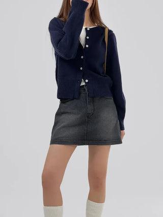 Pring Boat Neck Basic Cardigan