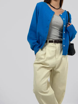 Pring Boat Neck Basic Cardigan