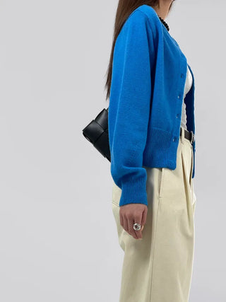 Pring Boat Neck Basic Cardigan