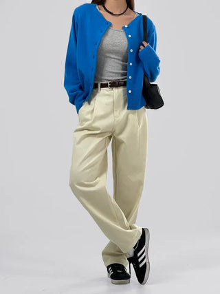 Pring Boat Neck Basic Cardigan