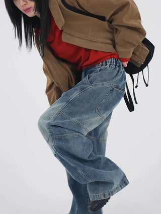 Tricot Suede Blouson Jacket