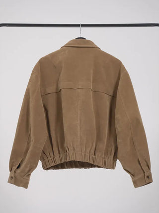 Tricot Suede Blouson Jacket