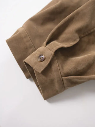 Tricot Suede Blouson Jacket