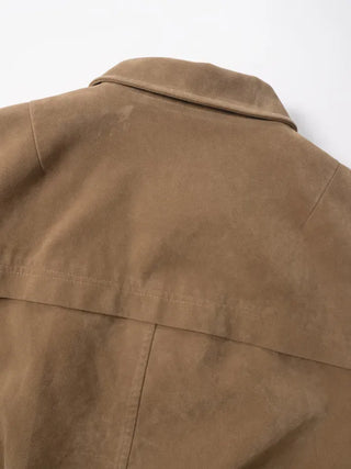 Tricot Suede Blouson Jacket