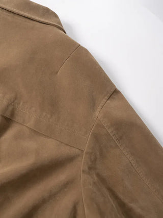 Tricot Suede Blouson Jacket