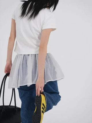 Avid See-through Layered Frill Skirt