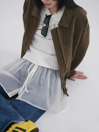 Avid See-through Layered Frill Skirt