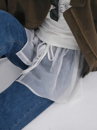 Avid See-through Layered Frill Skirt