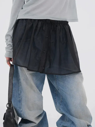 Avid See-through Layered Frill Skirt