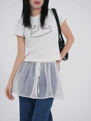 Avid See-through Layered Frill Skirt