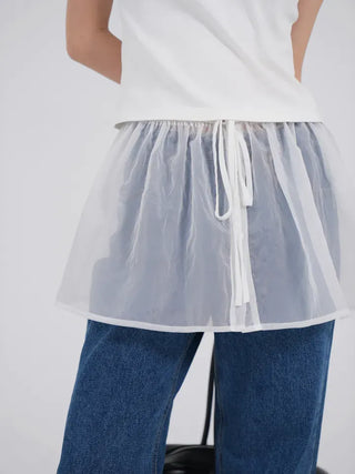 Avid See-through Layered Frill Skirt