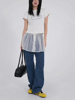OV Baby Bunny Crop Short Sleeve Tee