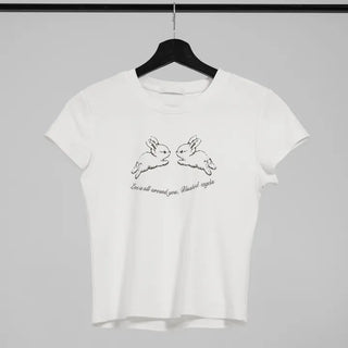 OV Baby Bunny Crop Short Sleeve Tee