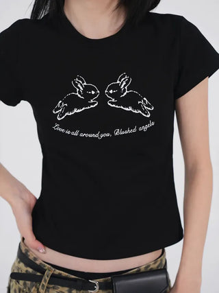 OV Baby Bunny Crop Short Sleeve Tee