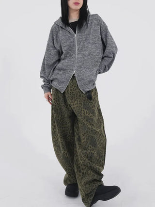 Ronnie Studded Knit Zip-up