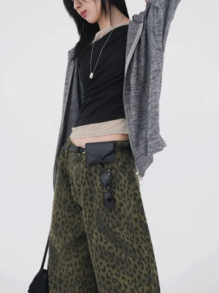 Ronnie Studded Knit Zip-up